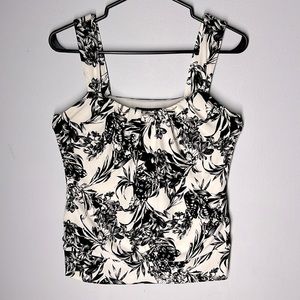 WHBM Floral Butterfly Blouse Extra Small Size